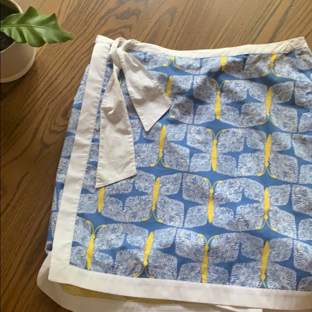 Reversible wrap skirt